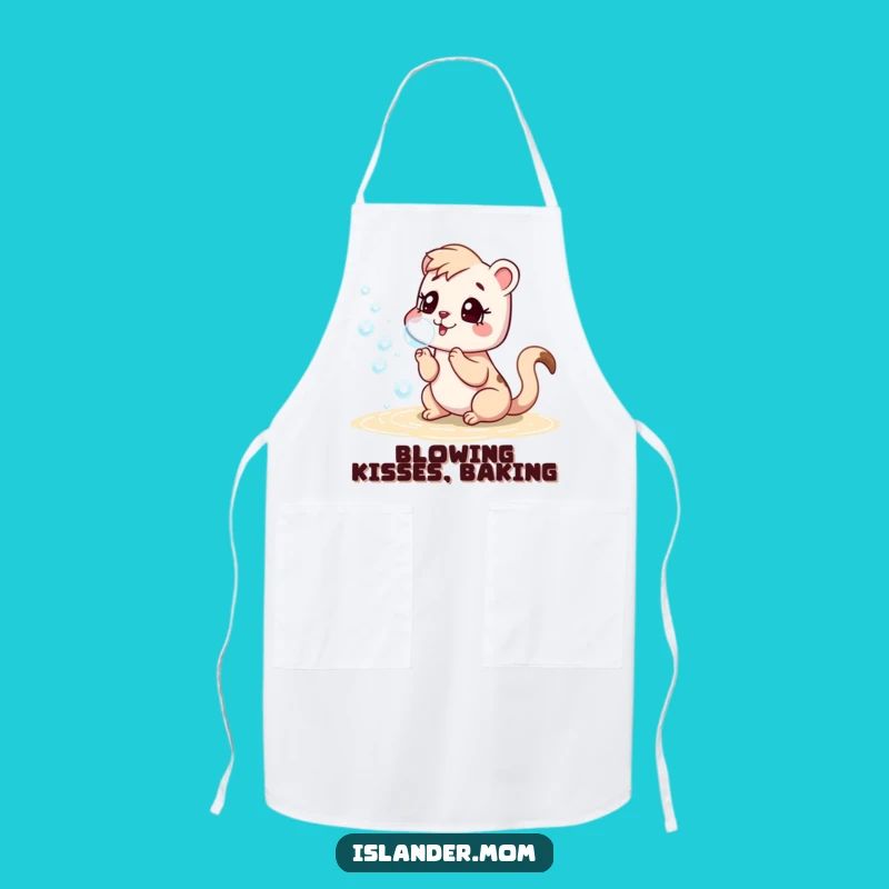 Funny Islander Mom Animal Apron: Beach Bubbles, Kitchen Playfulness