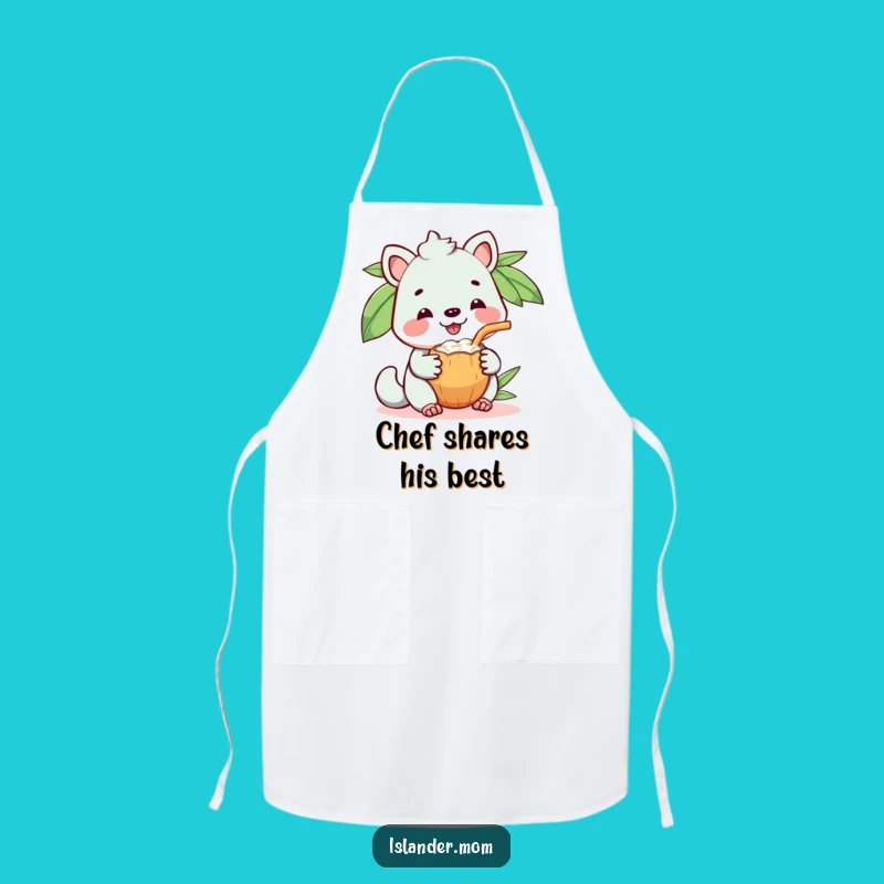 Funny Coconut Drink Animal Apron, Share Your Joy in the Kitchen