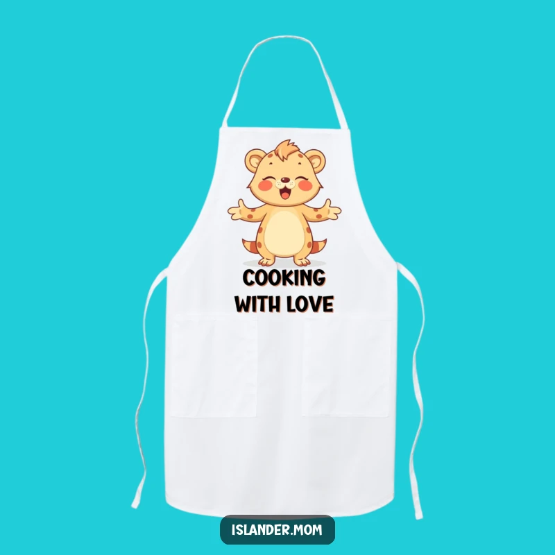 Funny Hug Islander Mom Animal Apron - Cook with Love!