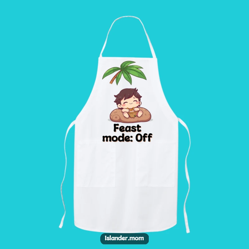 Funny Kawaii Islander Palm Tree Apron: Relaxed Cooking & Gift