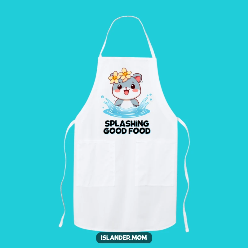 Funny Cheerful Islander Animal Apron: Cook with Island Vibes!