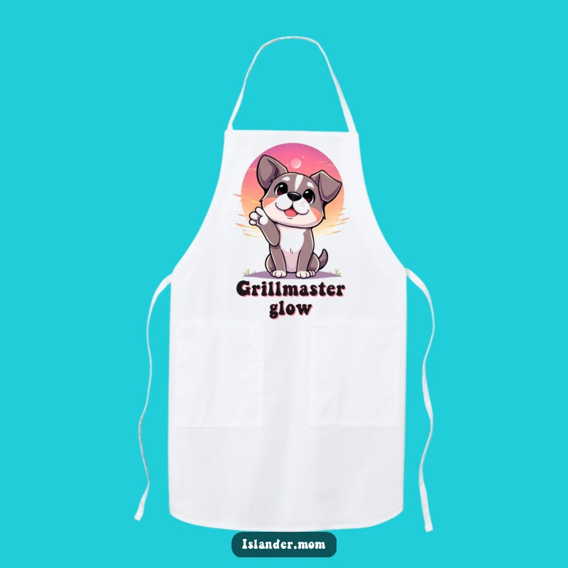 Funny Dog Sunset Chef Apron - Cook with Canine Inspiration
