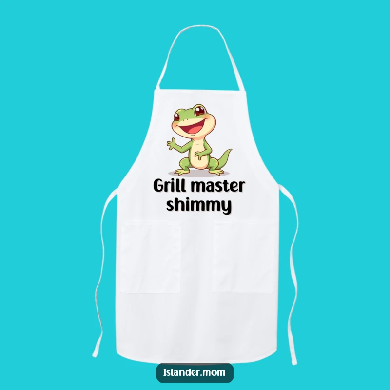 Funny Lizard Shimmy Apron: Giggling Reptile Kitchen Fun Funny Gift