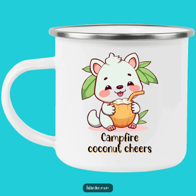 Funny Coconut Drink Camping Mug, Share Around the Fire
