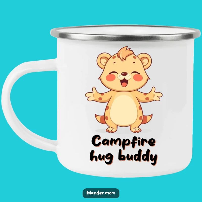 Funny Island Mom Hug Camping Mug - Cozy Camp Companion!