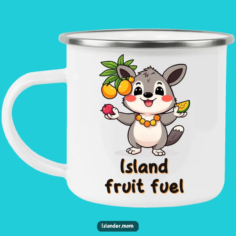Funny Kawaii Juggling Animal Camping Mug - Hilarious Tropical Adventure Gift