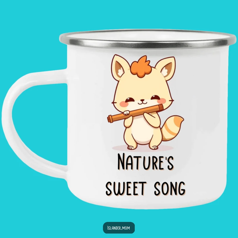 Funny Spirited Animal Flute Camping Mug: Music for the Trail