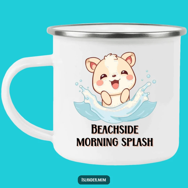 Funny Splashing Animal Wave Camping Mug: Your Playful Companion for Outdoor Fun