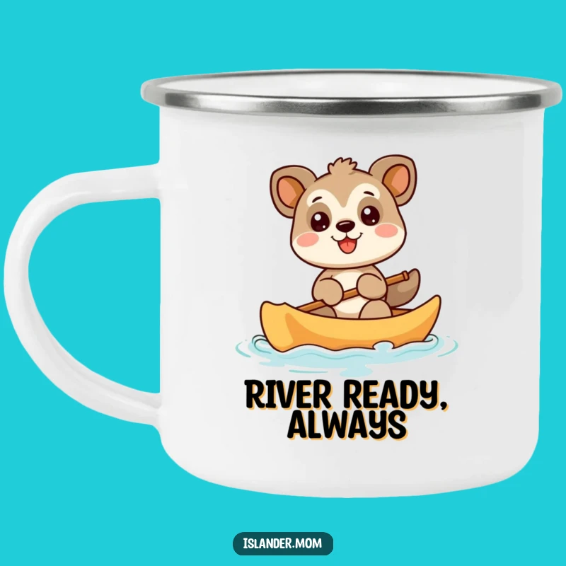 Funny Animal Canoe Camping Mug: Adventures Start Here with a Smile