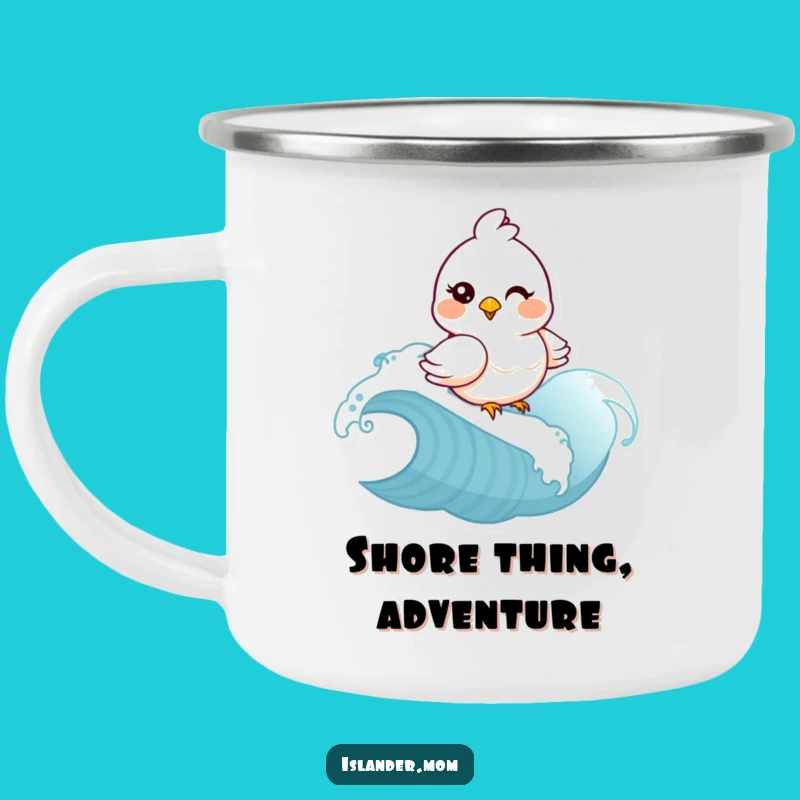 Funny Mama Bird Camping Mug - Rugged Coastal Humor Gift for Bird Lovers!