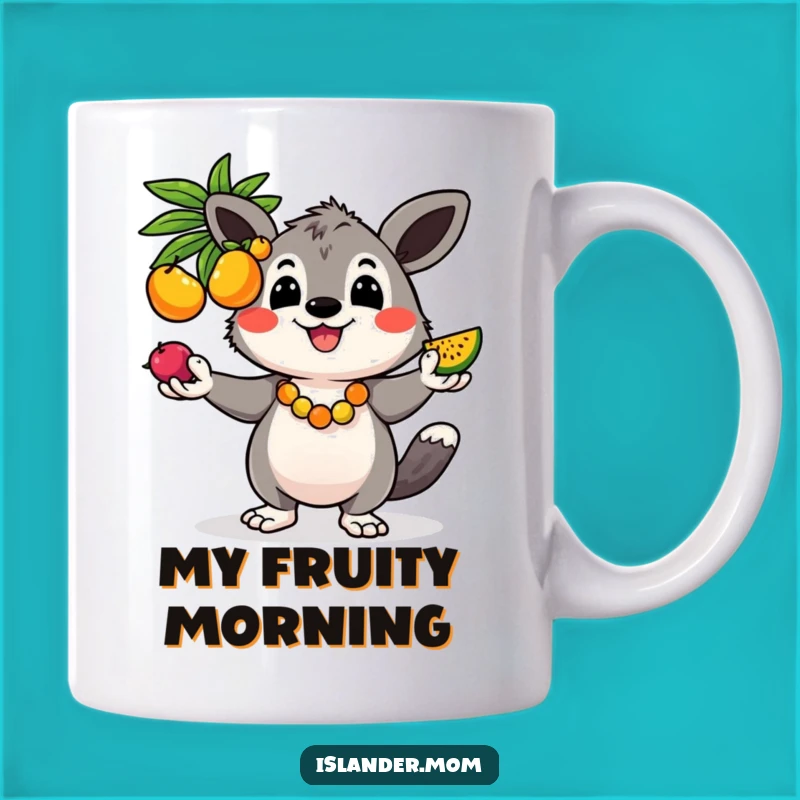 Funny Kawaii Islander Juggling Mug - Hilarious Tropical Gift for Cheerful Souls
