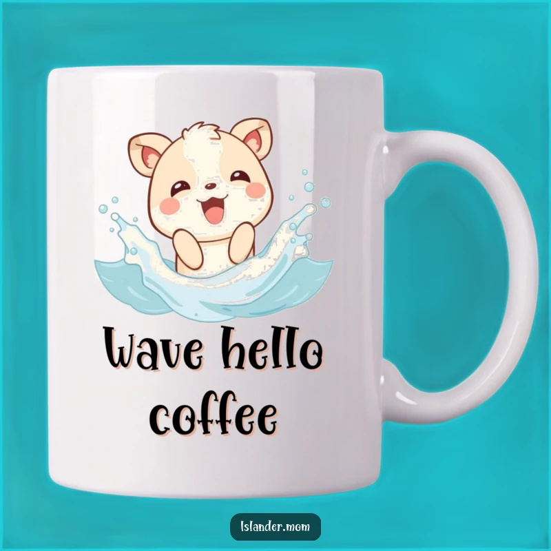 Funny Splashing Animal Wave Mug: Enjoy a Playful Sip of Beach Fun!