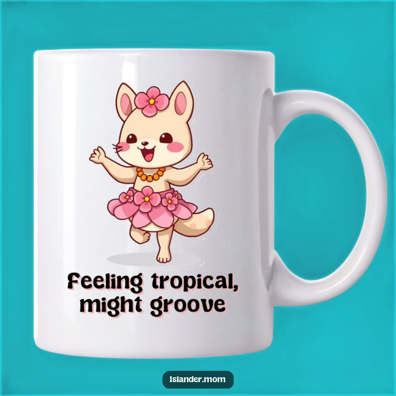 Funny Tropical Dancer Animal Mug, Hilarious Island Character Gift