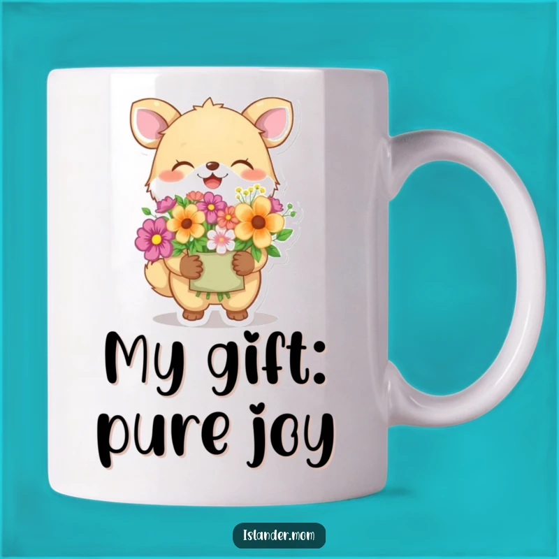 Funny Giggling Animal Flower Gift Mug: A Joyful Present for Loved Ones