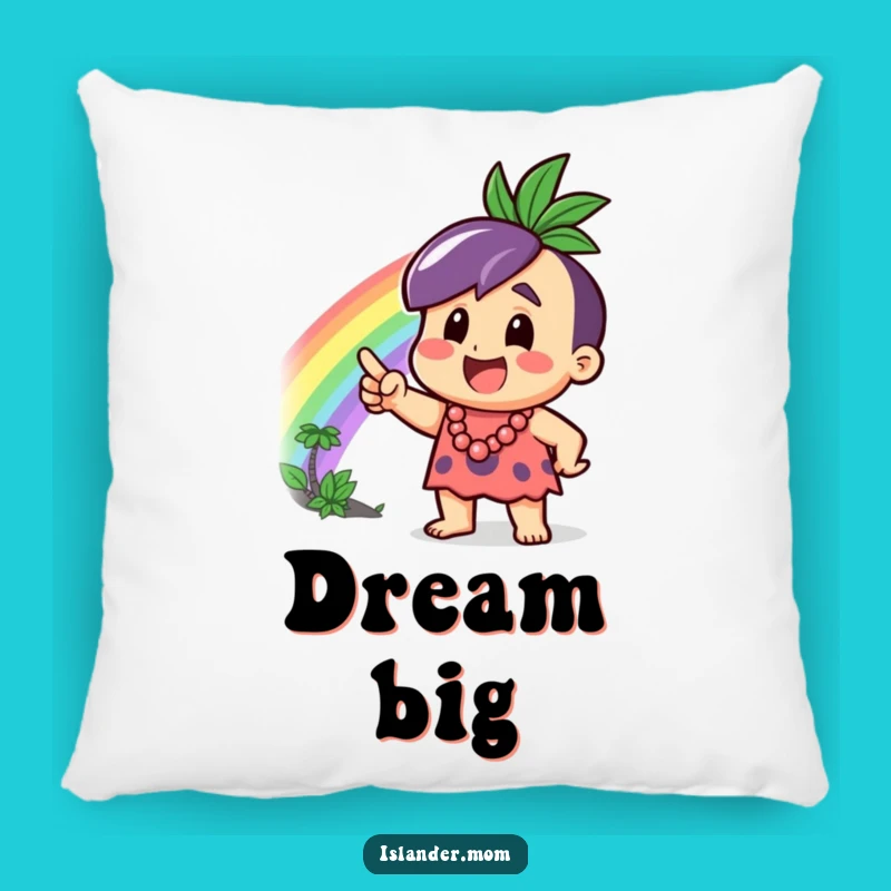 Comfortable Funny Islander Rainbow Pillow - Cozy Accent for Happy Homes