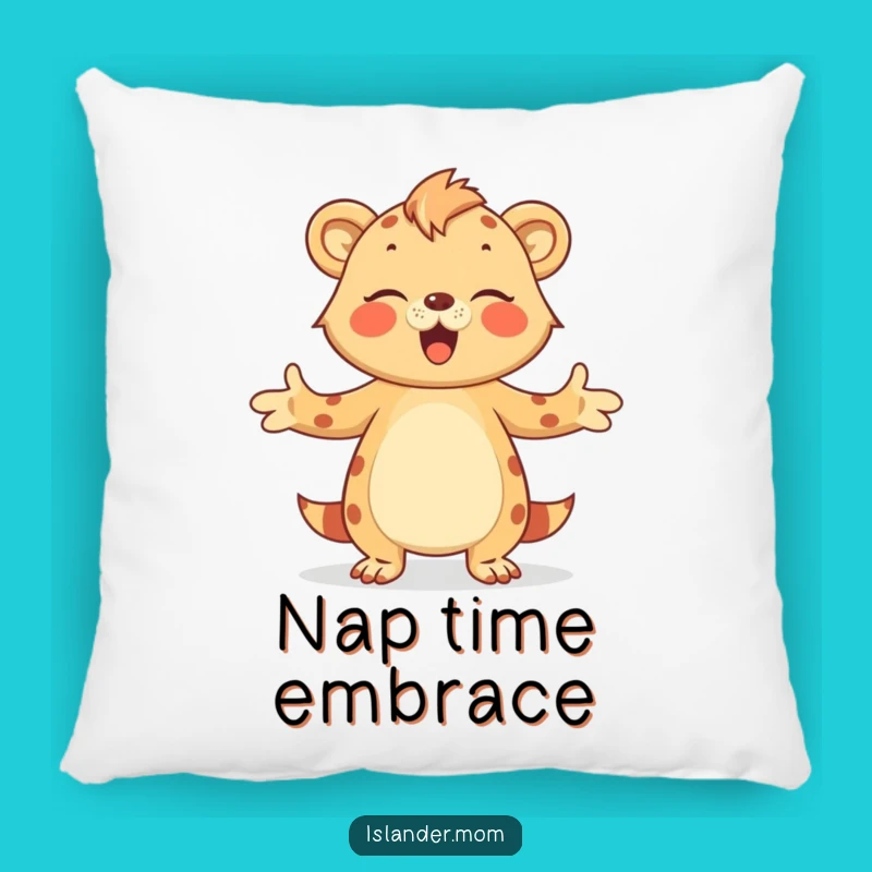Cozy Funny Hug Islander Mom Animal Pillow - Comforting Embrace!