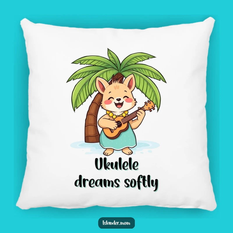 Cozy Funny Islander Mom Animal Ukulele Pillow - Tropical Relaxation!