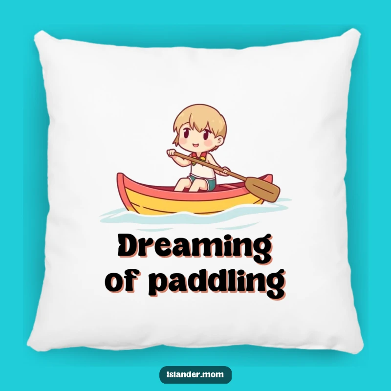 Funny Paddling Canoe Pillow: Cozy Travel Comfort, Perfect Funny Gift