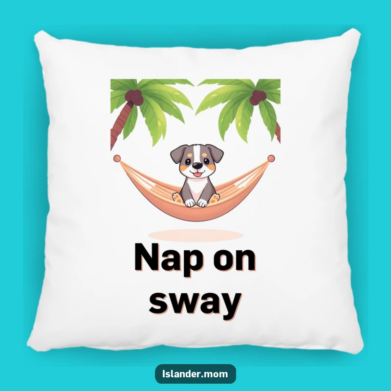 Funny Dog Hammock Sweet Dreams Pillow - Cozy Relaxation Cushion