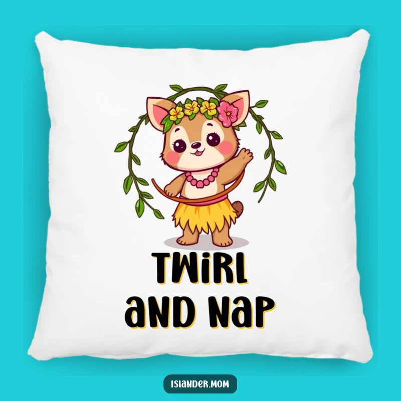 Funny Islander Animal Hula Hoop Pillow: Comfy & Hilarious Tropical Decor