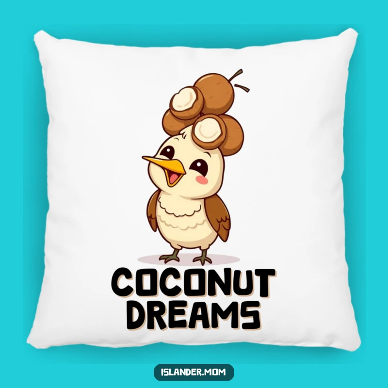 Funny Mama Bird Pillow: Coconut Head Balance and Giggles for Cozy Comfort