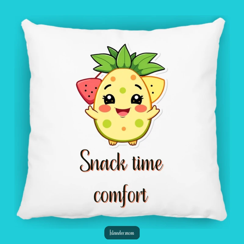 Funny Tropical Fruit Offer Pillow - Cozy Welcome Accent