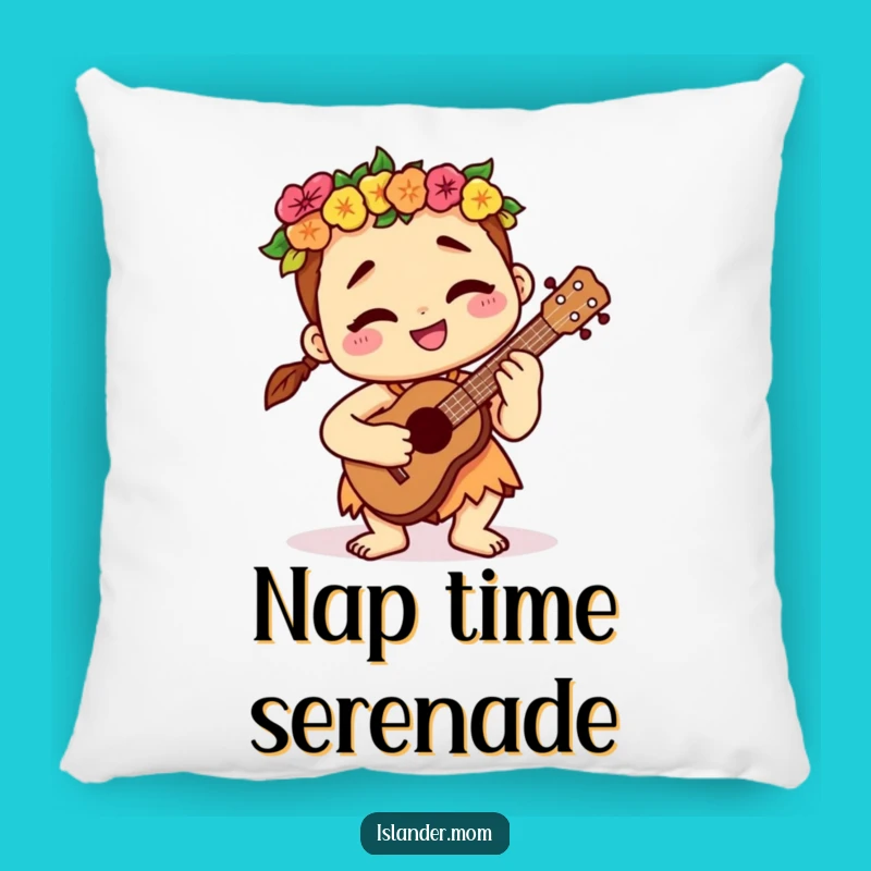 Comforting Funny Islander Ukulele Pillow - Cozy Music Accent Gift