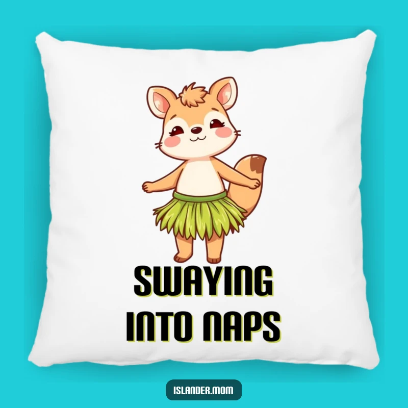 Funny Grass Skirt Animal Pillow: Snuggle Up with Tropical Humor and Comfort
