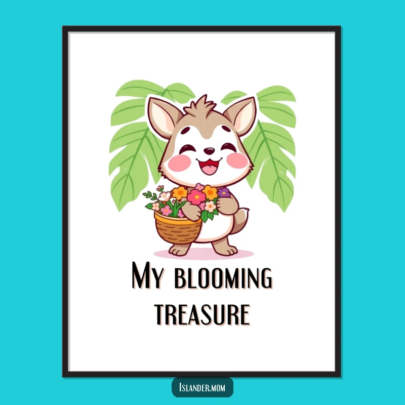 Funny Islander Animal Art: Instant Tropical Smile Download, Perfect Humorous Decor