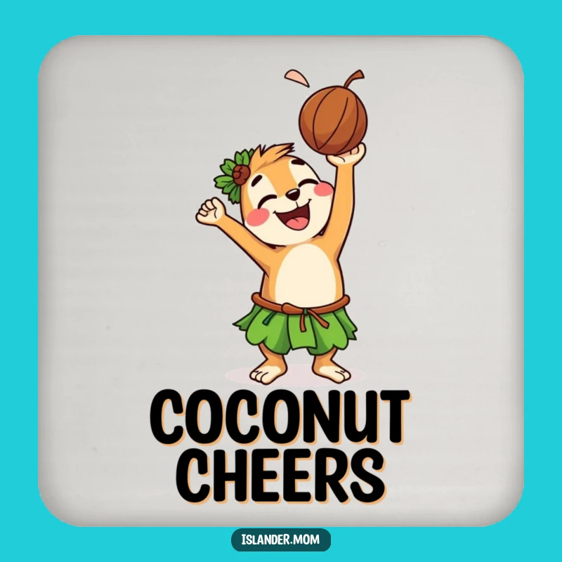 Funny Islander Animal Coaster: Coconut Toss Fun, Unique Hilarious Gift