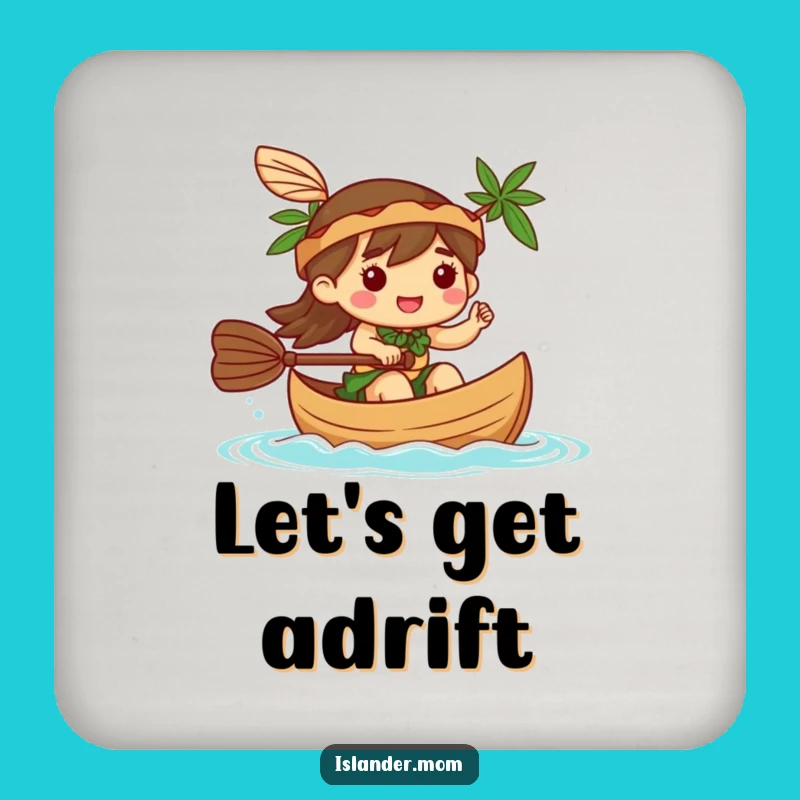 Funny Kawaii Islander Canoe Coasters: Protect Surfaces with Nautical Charm