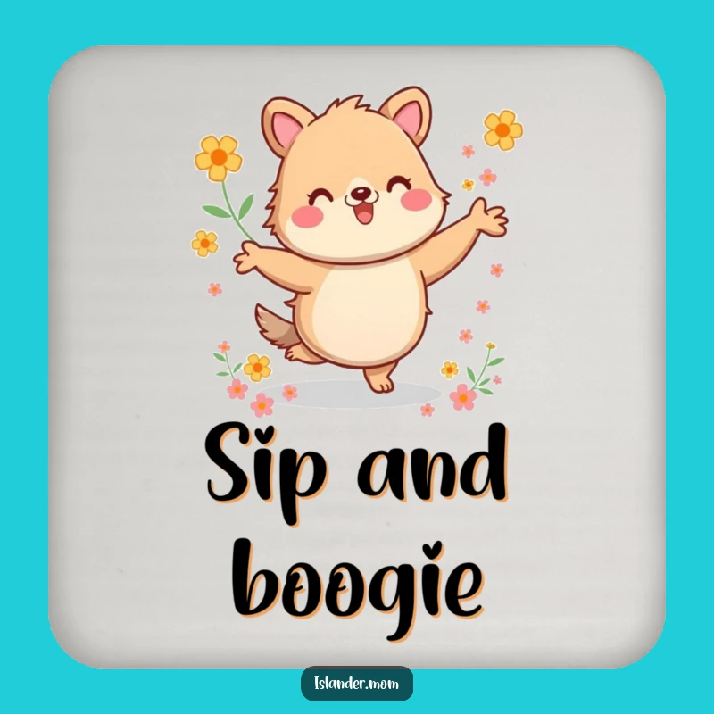 Funny Kawaii Dancer Coaster Set: Protect Surfaces with Lively Art, Perfect Funny Gift