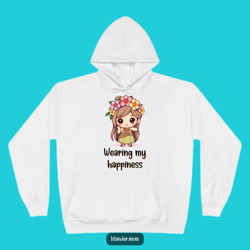 Cozy Funny Flower Crown Islander Hoodie - Creative Warmth Gift