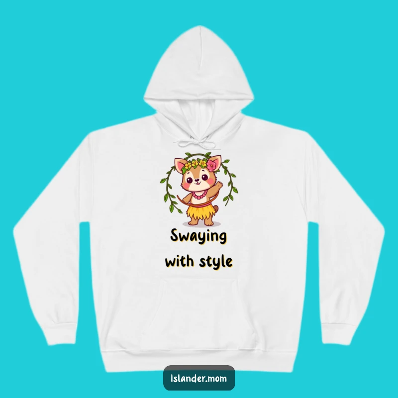 Cozy Funny Islander Animal Hula Hoop Hoodie: Warm Island Vibes & Hilarious Gifts
