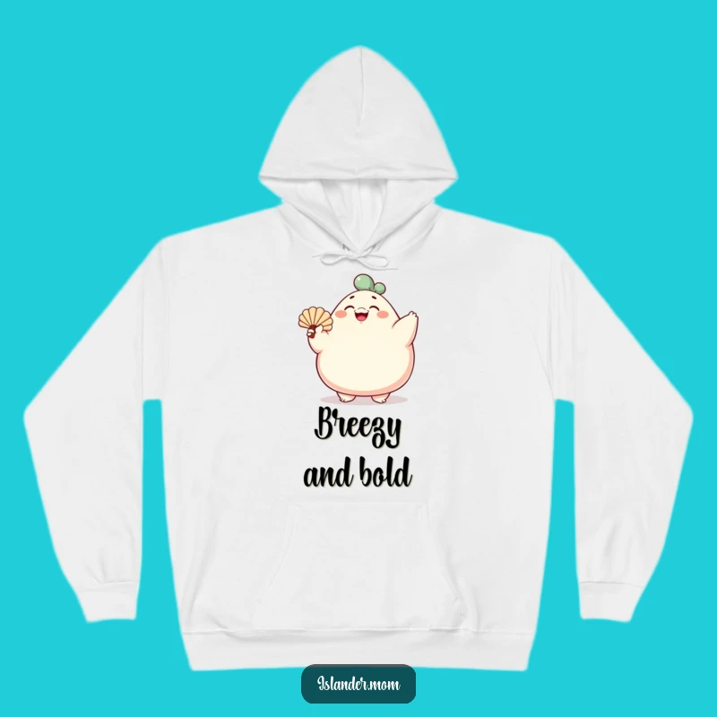 Funny Rotund Fan Character Hoodie: Cozy Gift for Cheerful Souls