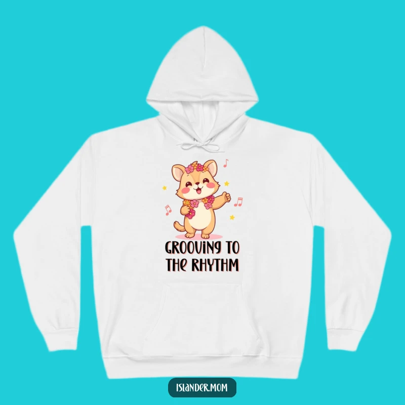 Funny Kawaii Islander Music Hoodie - Cozy Tropical Gift for Happy Groovers