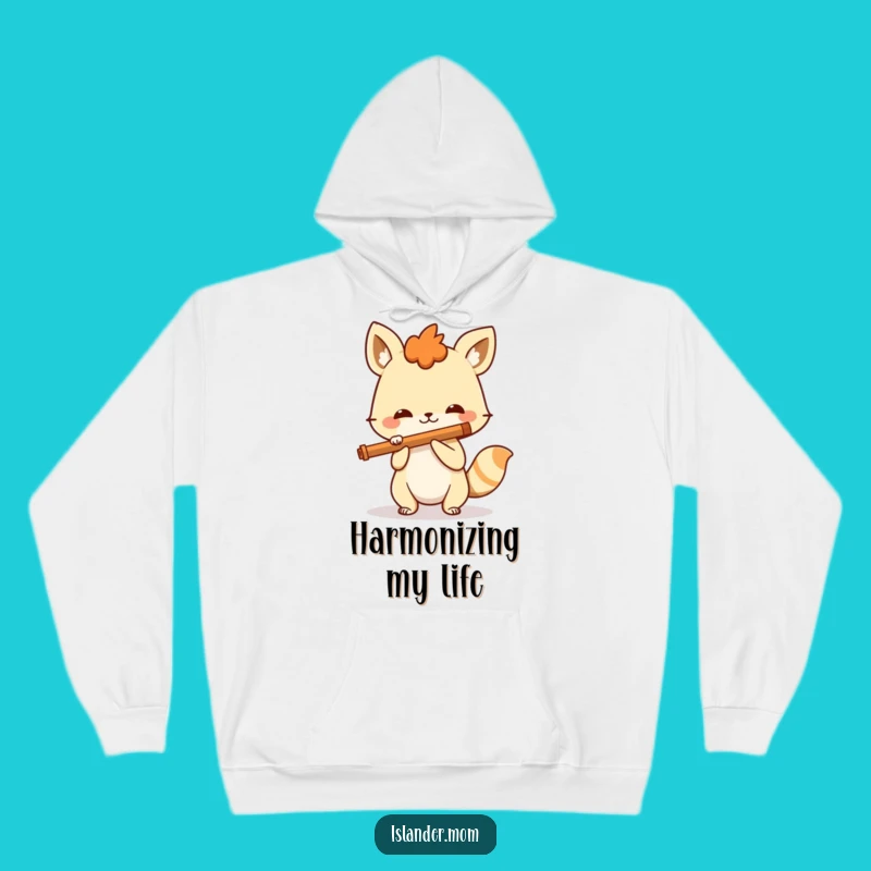 Funny Spirited Animal Flute Hoodie: Cozy Up with Musical Vibes