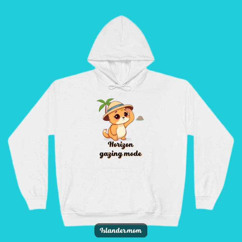 Cozy Funny Islander Mom Hoodie - Island Gazer Animal Lover Gift