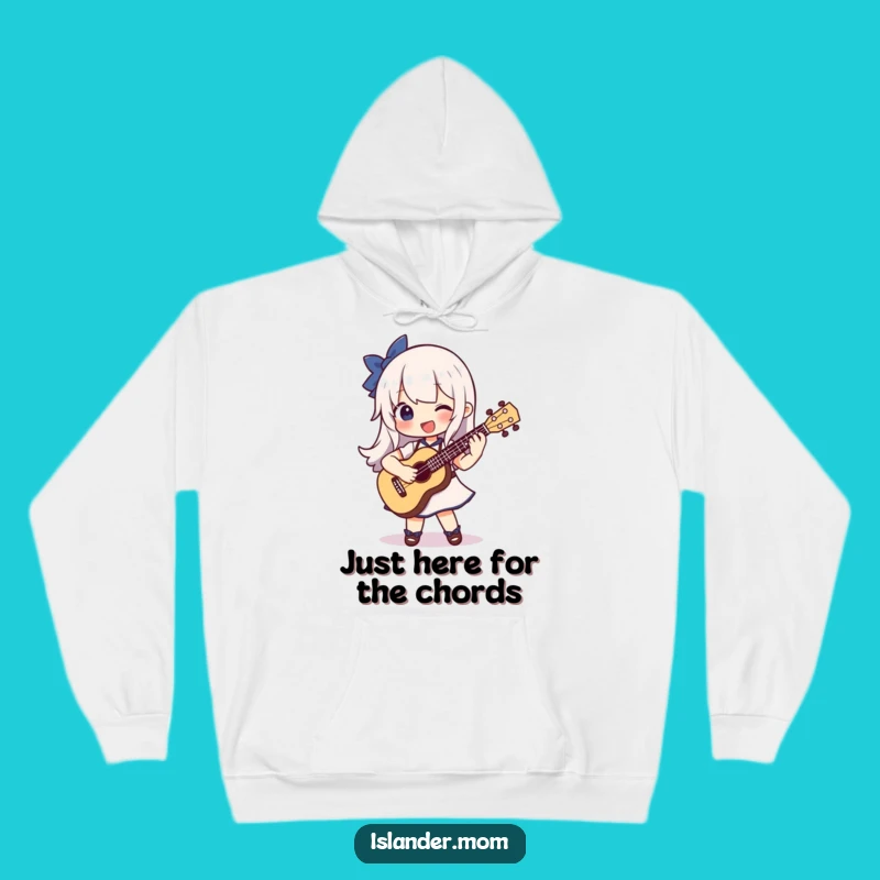 Funny Ukulele Joy Hoodie: Cozy Character Strumming a Happy Tune Gift