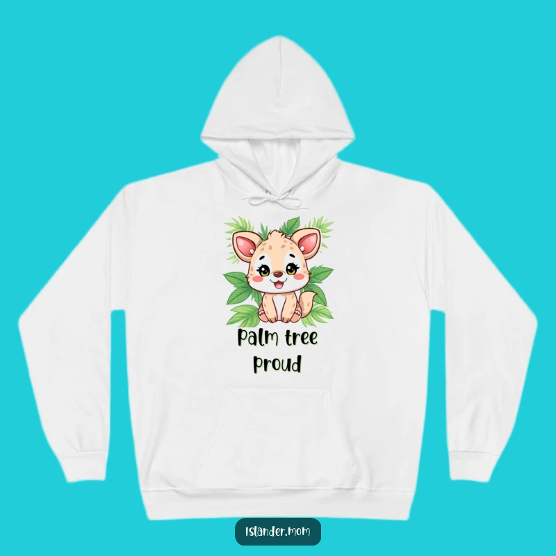 Funny Animal Palm Leaf Hoodie: Cozy Tropical Comfort Awaits