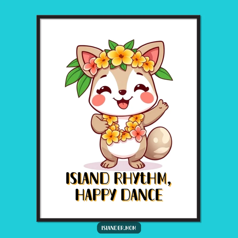 Island Dancer Animal Art - Free Printable Tropical Paradise Decor