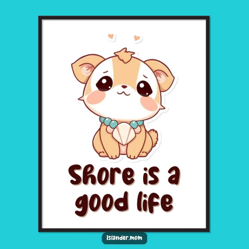 Free Printable Wall Art: Dreamy Seashell Animal - Ethereal Coastal Decor