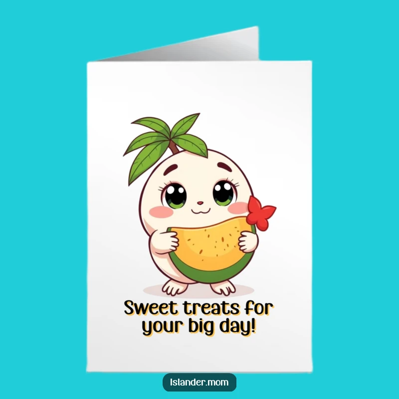Free Printable Creature Birthday Card: Sweet Tropical Fruit Gift!
