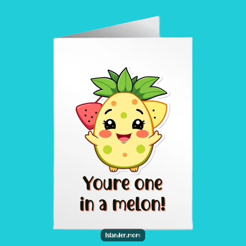 Free Printable Congrats Card: Tropical Fruit Welcome, Downloadable Funny Celebration Gift