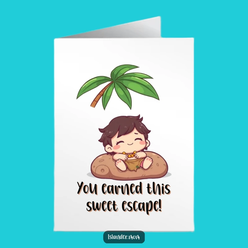 Free Printable Congrats Card: Relaxing Islander Celebration - Downloadable Gift!