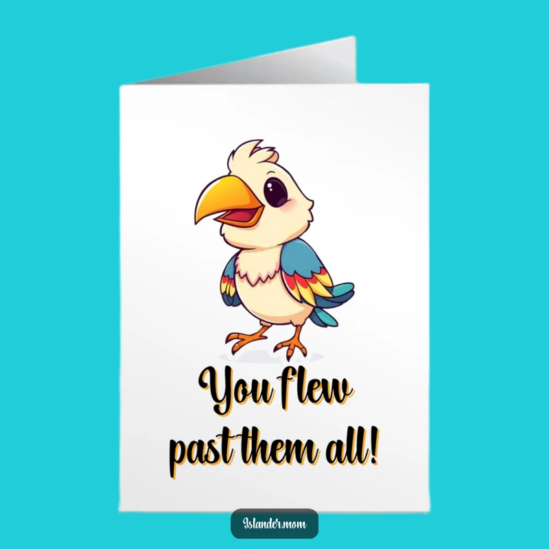 Free Printable Bird Congrats Card: Shimmy Your Way to Success!