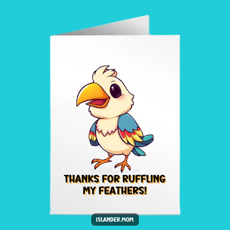 Free Printable Bird Thank You Card: Shimmy Your Thanks with Color