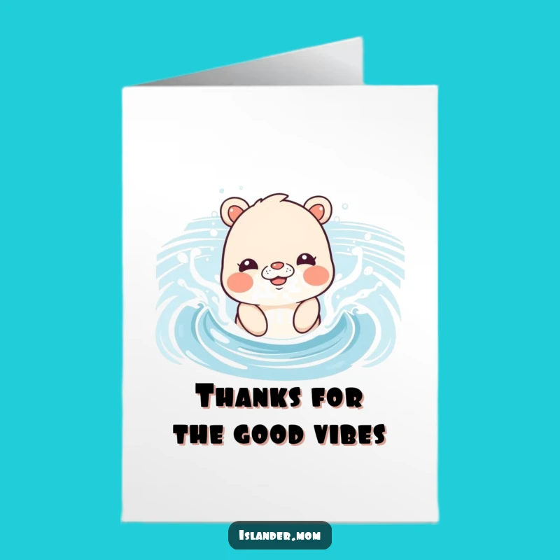 Free Printable Thank You Card: Islander Mom's Splashy Thanks for Your Kindness