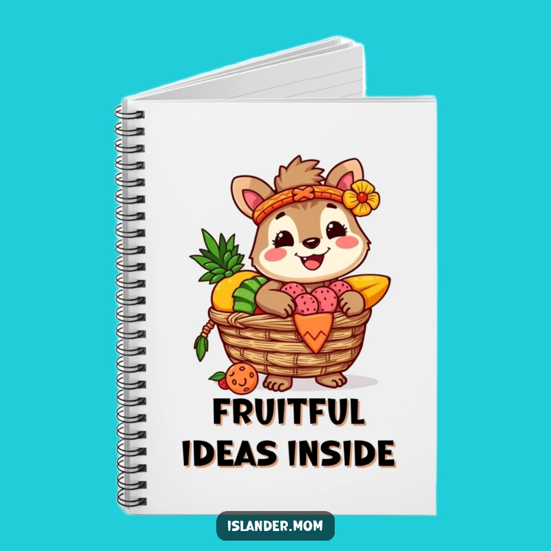 Funny Islander Animal Notebook: Tropical Fruit Basket Ideas, Perfect Hilarious Gift