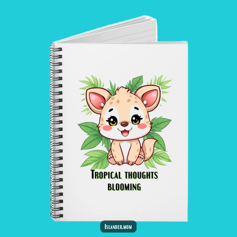 Funny Animal Palm Leaf Notebook: Capture Sunny Thoughts and Plans